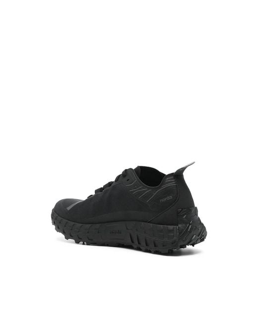Norda Black Logo-Embellished Sneakers for men