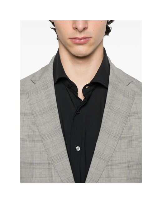 Barba Napoli Black Long-Sleeve Shirt for men