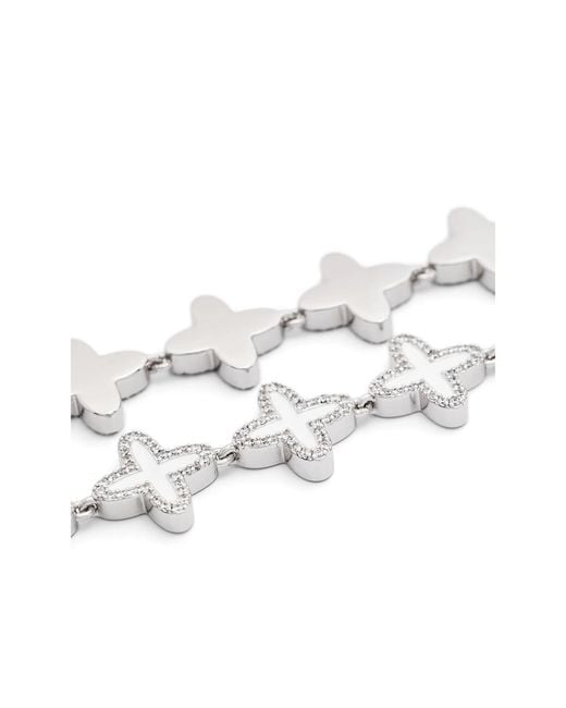DARKAI Metallic Clover Necklace for men