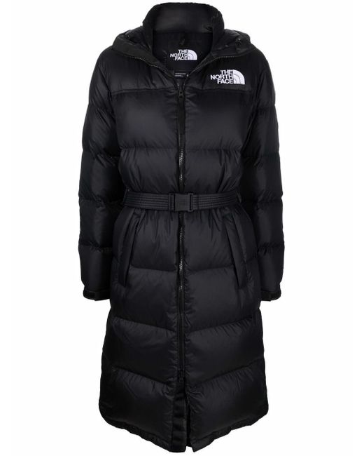 The North Face Black Nuptse Belted Padded Coat