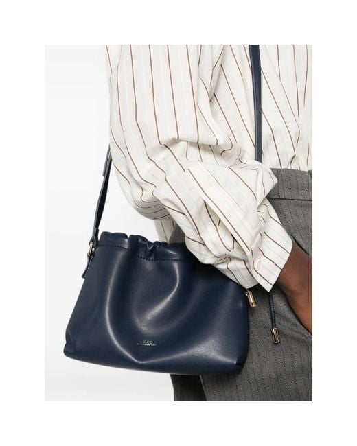 A.P.C. Blue A. P.C. Mini Ninon Shoulder Bag