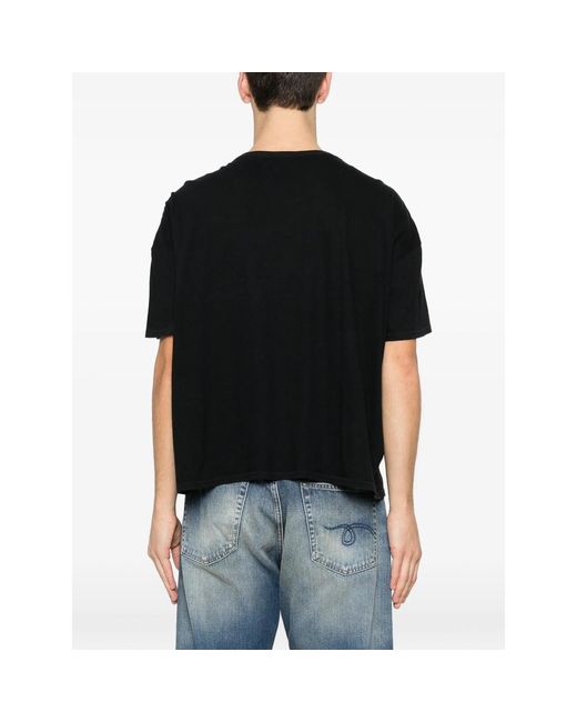 R13 Black I Don'T Give A F Graphic-Print T-Shirt for men