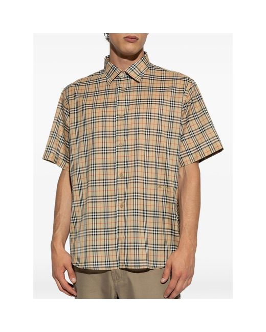 Burberry Natural Neutrals Shirts for men