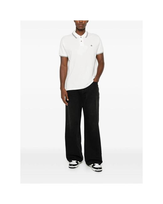 Vivienne Westwood White Polo Shirts for men