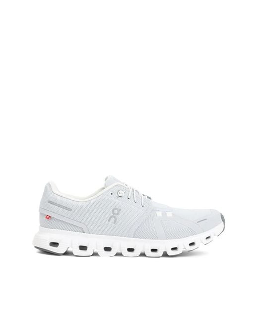 On Shoes White Cloud 6 Mesh-Panel Sneakers for men