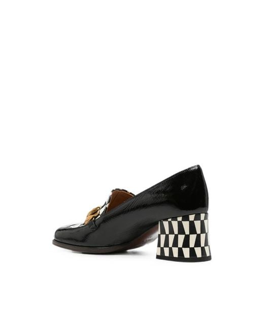 Chie Mihara Black Tibro Embellished Loafers