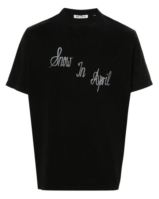 Our Legacy Black Box T-Shirt for men