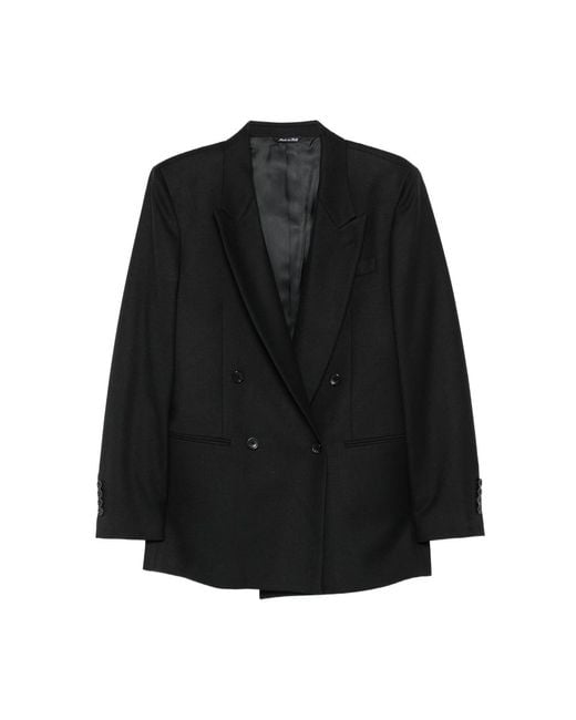 Reveres 1949 Black Double-Breasted Jacket for men