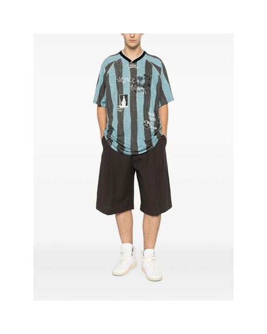 Palm Angels Blue T-Shirts & Vests for men