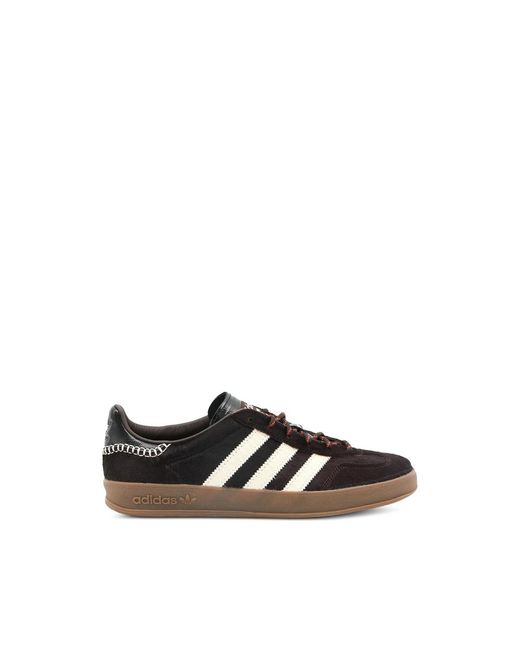 Adidas Black X Wales Bonner Gazelle Indoor Pony-Hair Sneakers for men