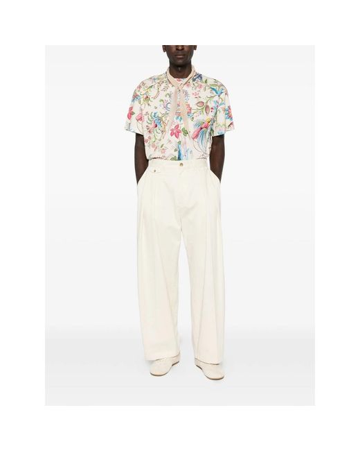 Etro White Neutrals T-Shirts & Vests for men