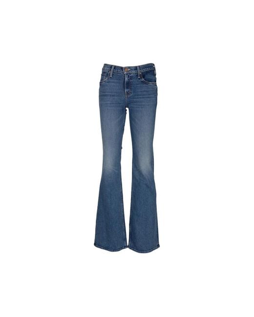 Mother Blue The Jinx Faded-Effect Flared Jeans