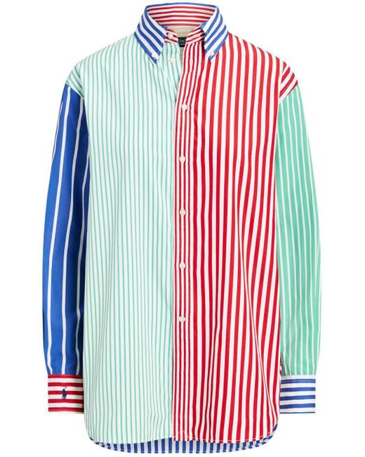 Polo Ralph Lauren Red Striped Poplin Shirt