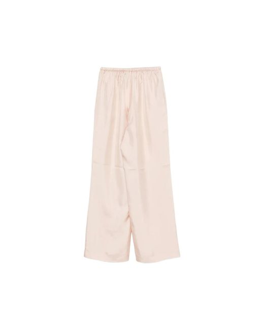 Rohe Pink Drawstring-Fastening Trousers
