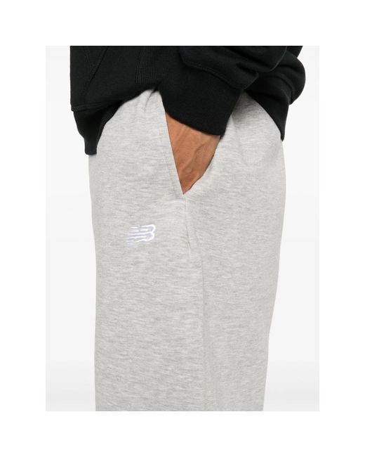 New Balance Gray Sport Essentials Fleece Joggers for men