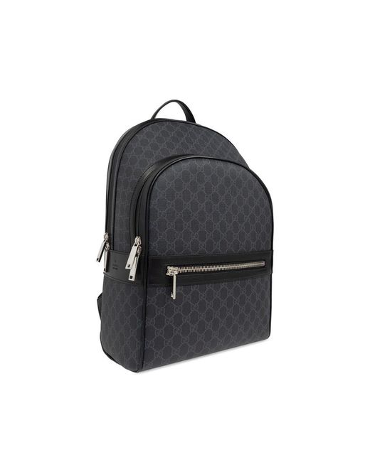Gucci Black Gg Backpack for men