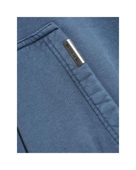 Represent Blue Hooded Sweatshirt for men