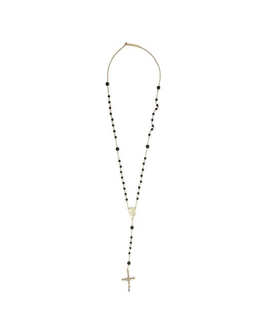 Dolce & Gabbana Metallic Rosary Necklace