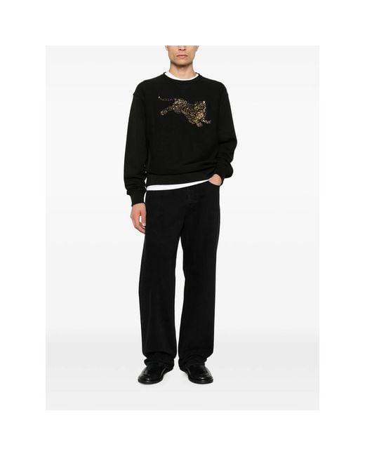 KENZO Black Jumping Tiger Sweatshirt for men