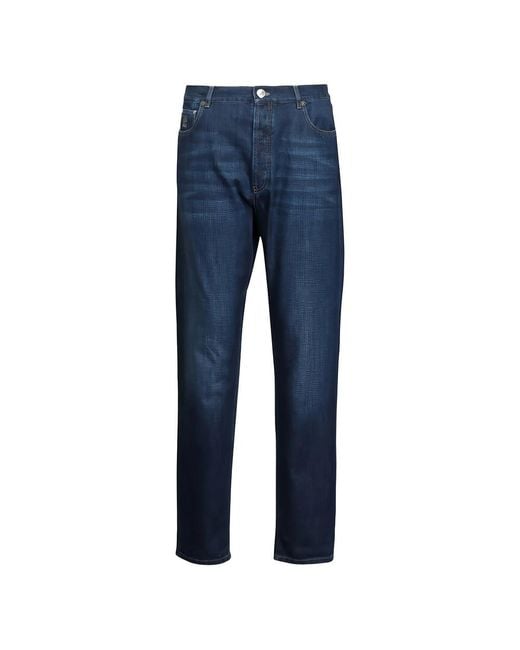 Brunello Cucinelli Blue Denim for men
