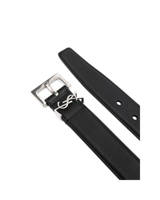 Saint Laurent Black Belts for men