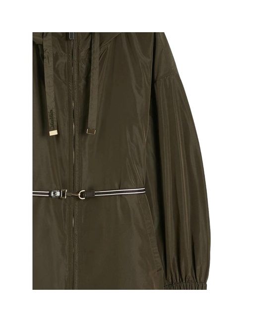 Max Mara Green Trench Coats