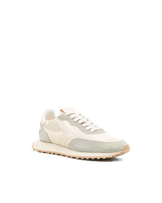 GHOUD VENICE White Rush Glitter-Detail Sneakers