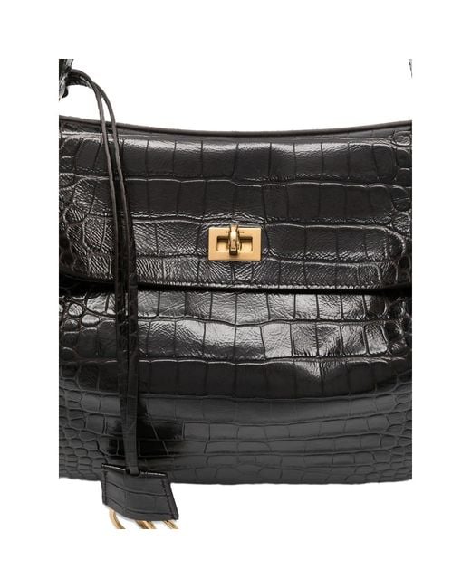 Balenciaga Black Medium Rode Tote Bag