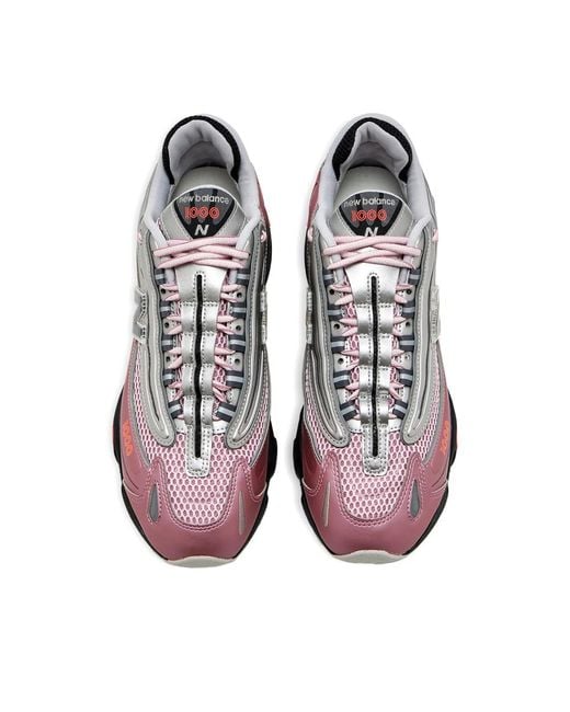 New Balance Pink 1000 Metallic Lace-Up Sneakers for men