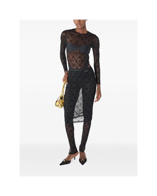 MARINE SERRE Black Trousers