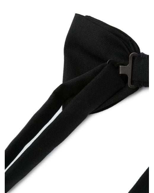 Lardini Black Hook-Clip Bow Tie for men