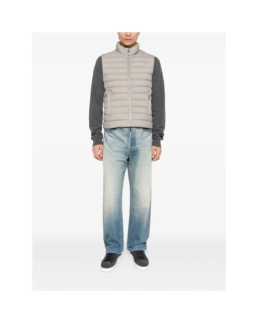 Moorer Gray Calaf-S3 Gilet for men