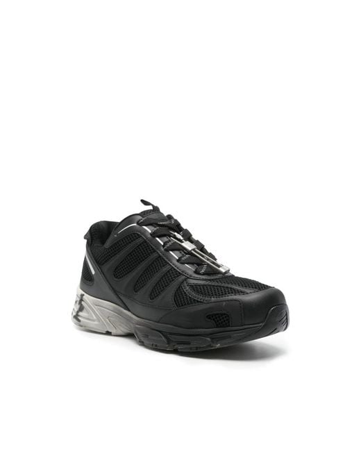 44 Label Group Black Panelled Sneakers for men