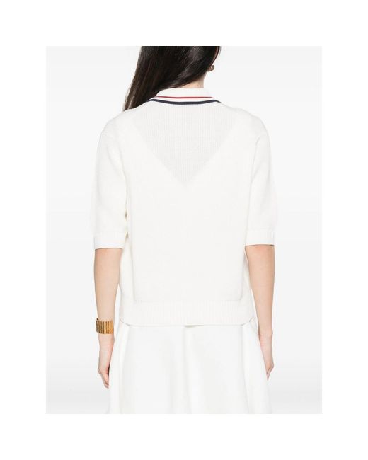 Brunello Cucinelli White Sweater Cotton