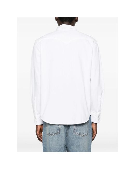 Levi's White Shirt With Chest Pockets for men