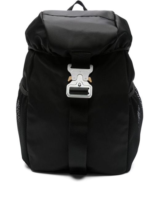 1017 ALYX 9SM Black Camp Buckle-Detail Backpack