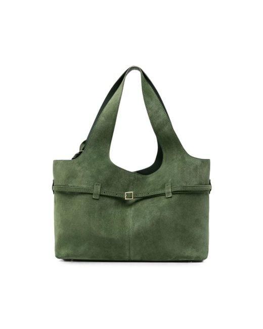 MANU Atelier Green Cambon Cabas Buckle-Detail Tote Bag