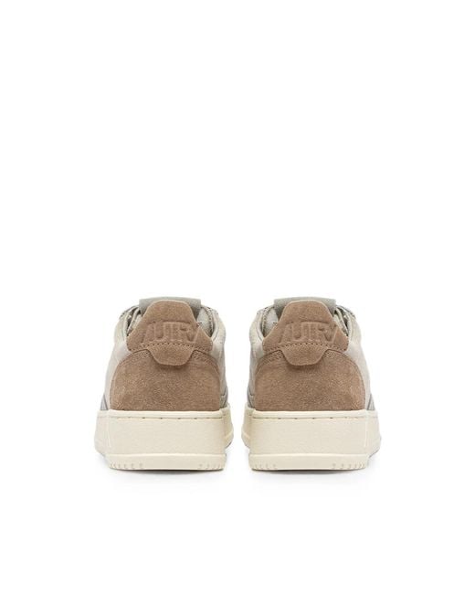 Autry Natural Medalist Low Perforated-Toe Suede Sneakers for men