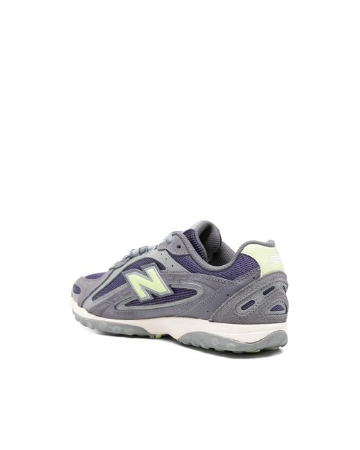 New Balance Blue Logo-Plaque Sneakers for men