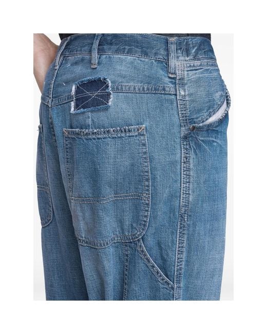 Maison Margiela Blue Trousers for men