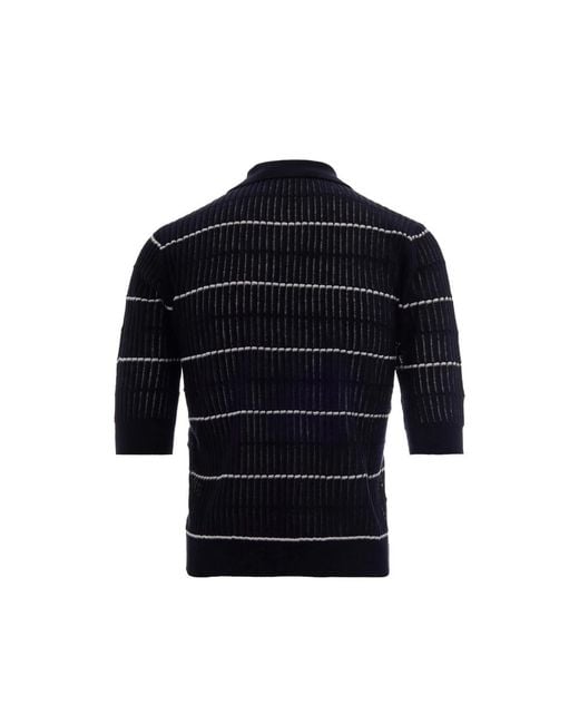 Max Mara Black Silk And Wool Yarn Jumper