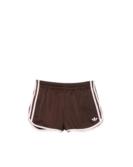Adidas Brown 3 Stripes Sprinter Shorts