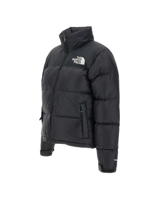 The North Face Black Lightweight Puffer Jacket With High Collar
