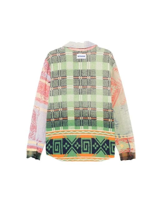GALLERY DEPT. Red Patchwork Shirt for men