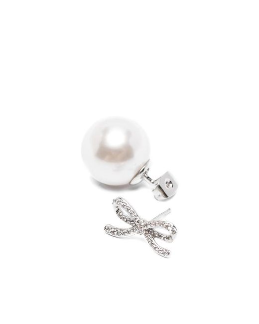 Self-Portrait White Earrings