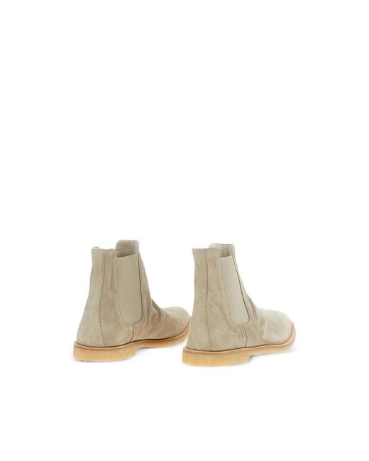 Common Projects Natural Chelsea Boots Calf Suede for men