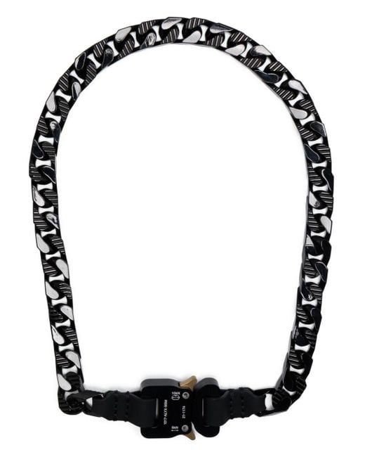 1017 ALYX 9SM Black Metallic-buckle Choker Chain for men