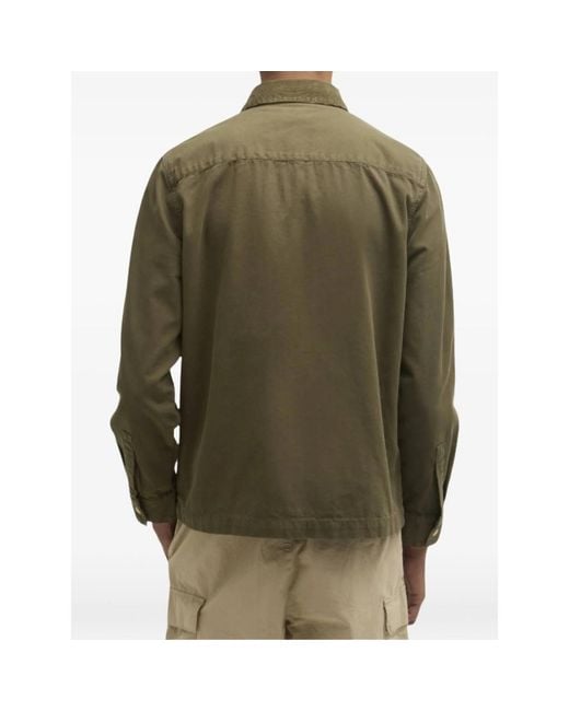 Barbour Green Overshirt Cotton for men