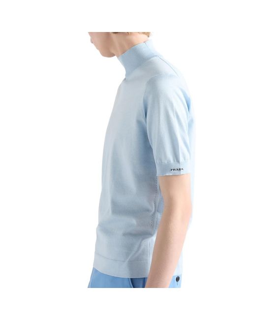 Prada Blue T-Shirts & Vests for men