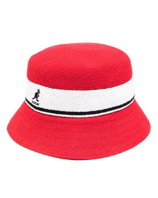Kangol Terrycloth Bucket Hat in Red for Men Lyst